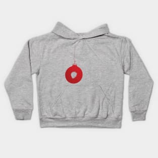 Big Red Christmas Ball Kids Hoodie